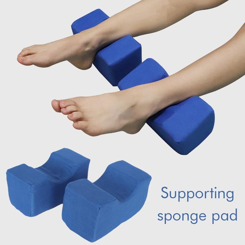 2pcs Ankle Pillow, Foot Raise Ankle Pillow Mat Anti Bedsore Cushion Cotton, Bedridden Patient Disabled Leg Rest Elevating Pads, Avoid Pressure Sores - Image 2